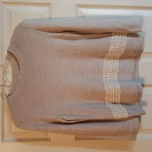 J Crew Factory ladies lace hem soft sweater